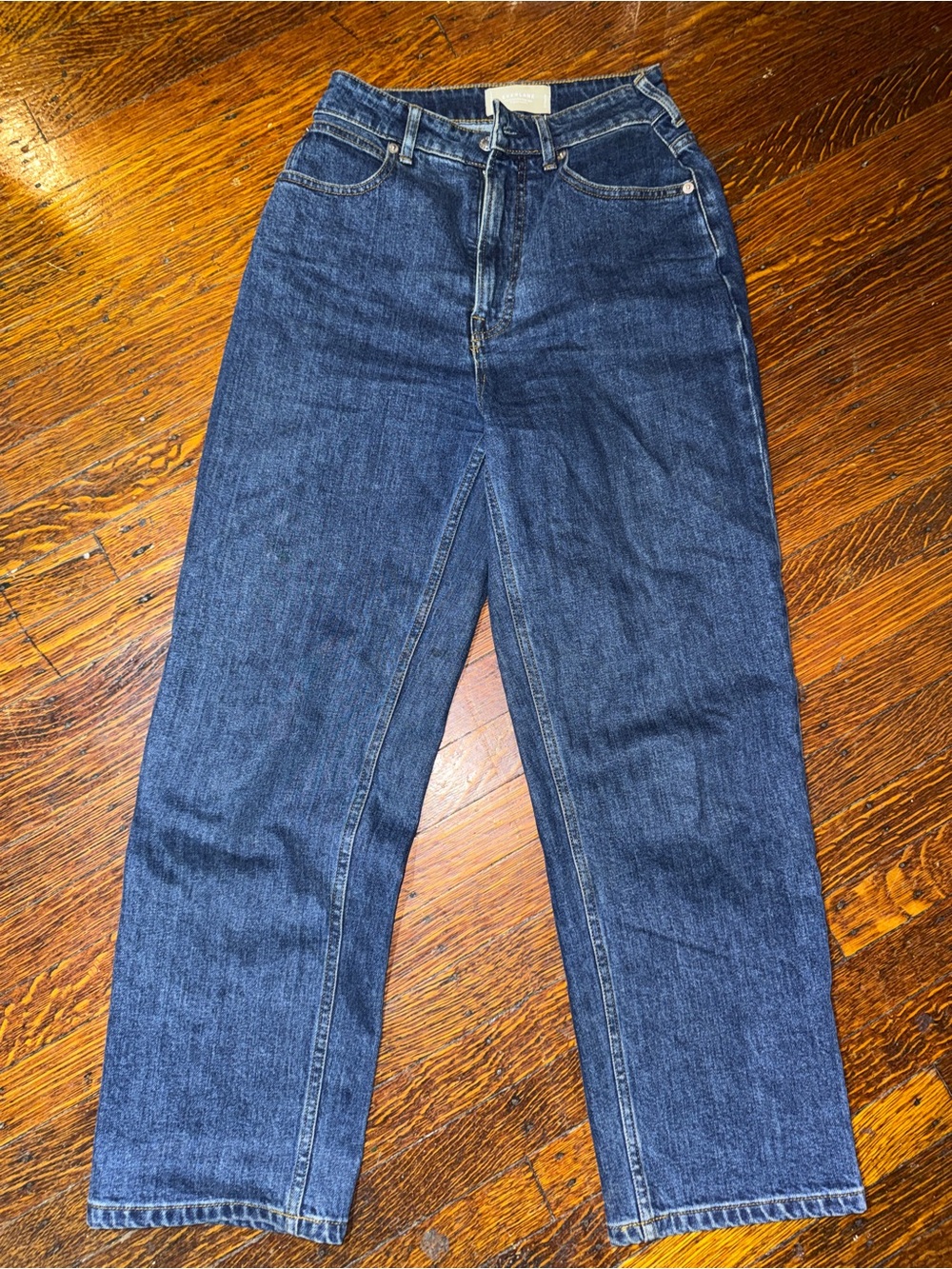Everlane Dark Blue Straight-Leg Women's Jeans